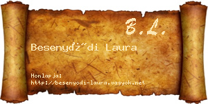 Besenyődi Laura névjegykártya
